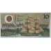 AUSTRALIA 1988 . TEN 10 DOLLARS BANKNOTE . FRASER/JOHNSTON . LAST PREFIX AB57